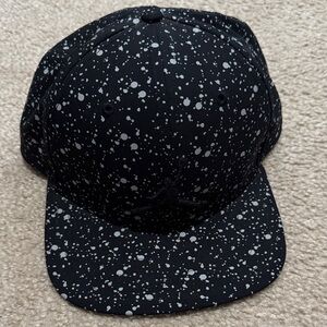 Air Jordan Hat Men Black Speckled Print Jumpman Snap Back Cap